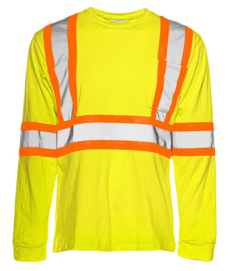 100% Cotton Long Sleeve Safety Shirt - 1/CS
