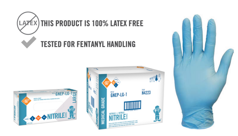 Medical Grade Nitrile Gloves-4 mil - Chemo Rated- GNEP-(SIZE)-1 -100/BX -10/BX/CS