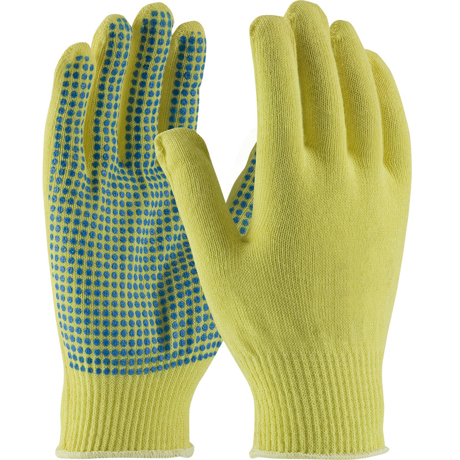 Seamless Knit DuPont Kevlar Glove with PVC Dot Grip - Light Weight Kut Gard