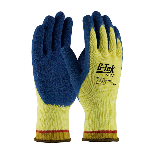 PIP G-Tek G-Tek KEV - Seamless Knit DuPont Kevlar Glove with Latex Coated Crinkle Grip on Palm & Fingers - GP09K1300