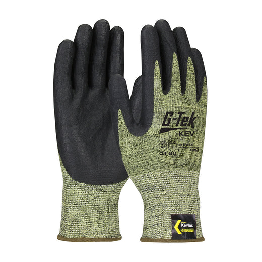 PIP G-Tek G-Tek KEV - Seamless Knit DuPont Kevlar Blended Glove with Nitrile Coated Foam Grip on Palm & Fingers
