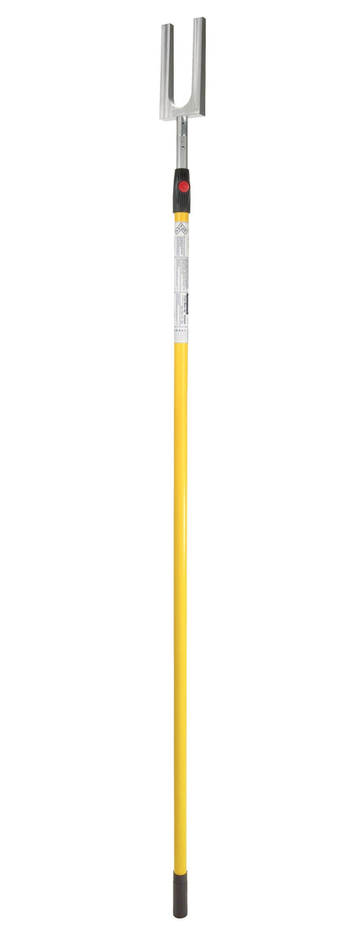 3M DBI-SALA First-Man-Up Pole, 3500101, with 3M RSQ Assisted Rescue Tool for Ultra-Lok SRL, silver/yellow, 6 ft to 12 ft (1.8 m to 3.6 m)