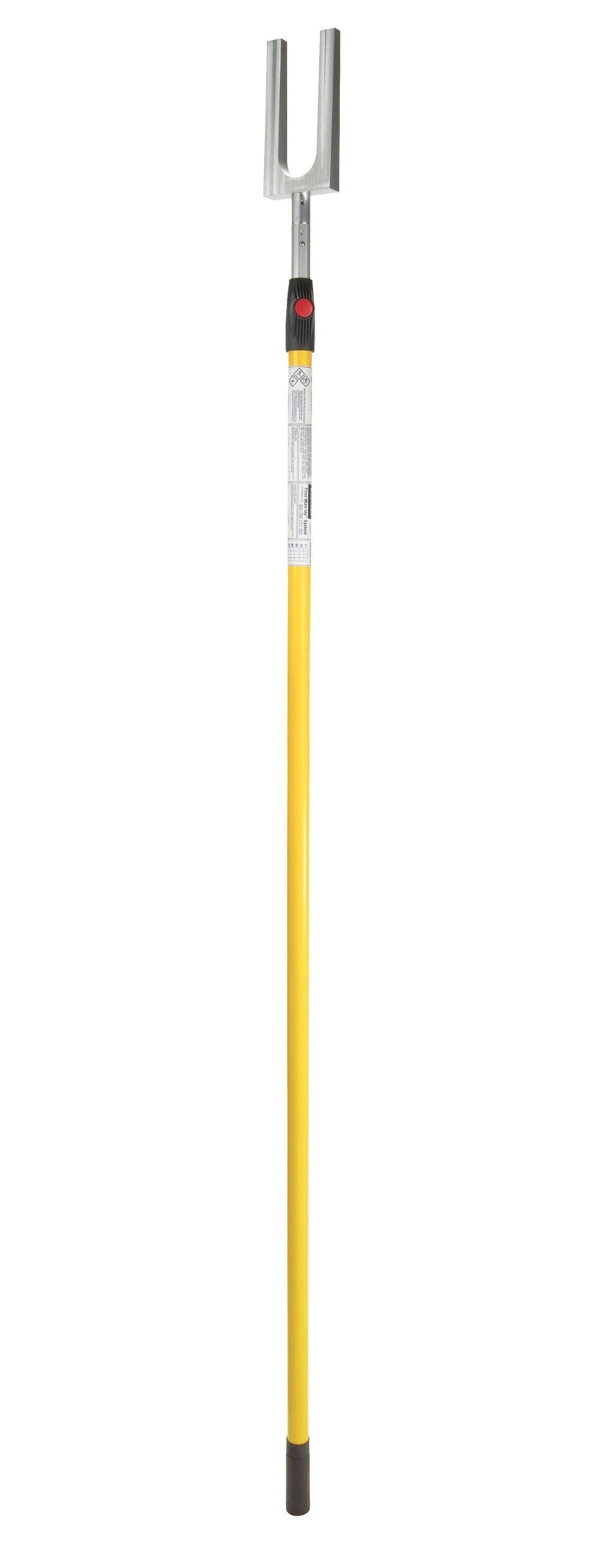 3M DBI-SALA First-Man-Up Pole, 3500101, with 3M RSQ Assisted Rescue Tool for Ultra-Lok SRL, silver/yellow, 6 ft to 12 ft (1.8 m to 3.6 m)