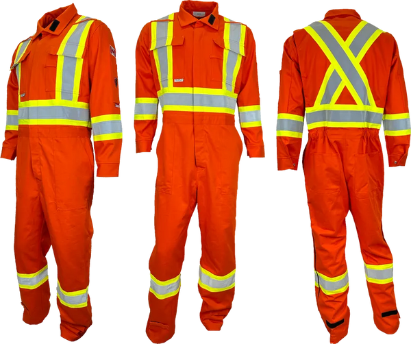 Atlas Workwear FR/AR Hi Vis 10oz. 4” Coveralls