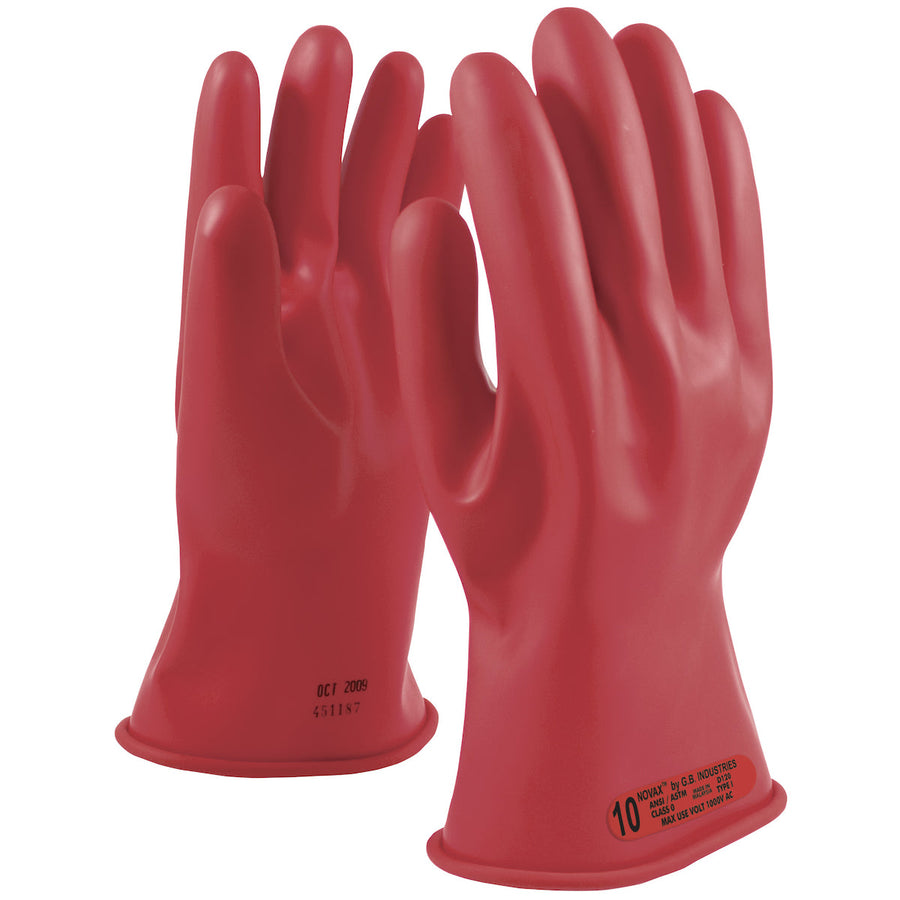 Class 0 Rubber Insulating Glove with Straight Cuff - 11" NOVAX