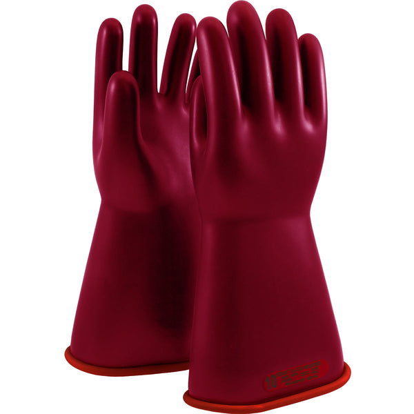 NOVAX - Class 0 Rubber Insulating Glove with Straight Cuff - 14" - 153-0-14