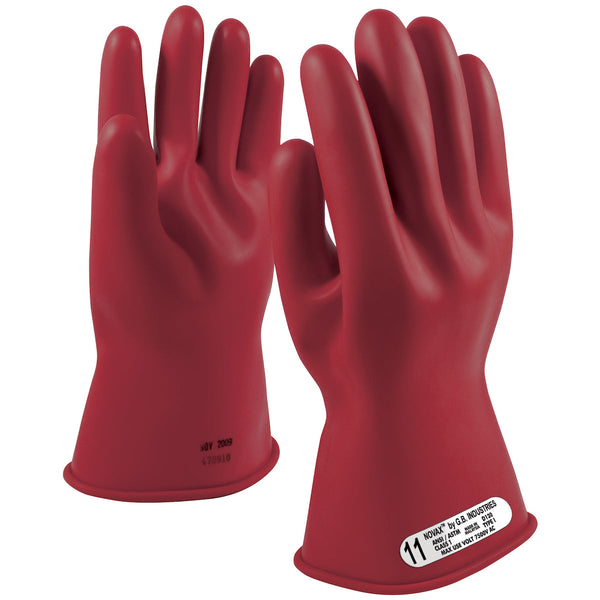 NOVAX - Class 1 Rubber Insulating Gloves with Straight Cuff - 14"