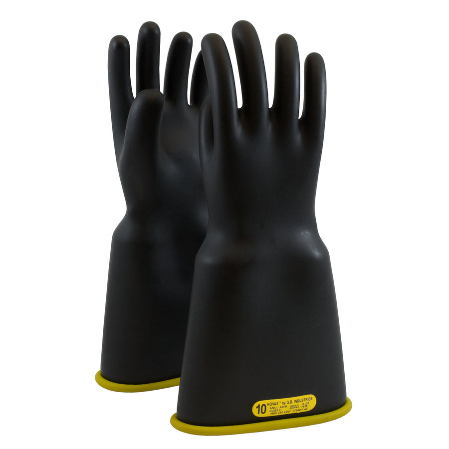 Class 2 Rubber Insulating Glove with Bell Cuff - 18" NOVAX