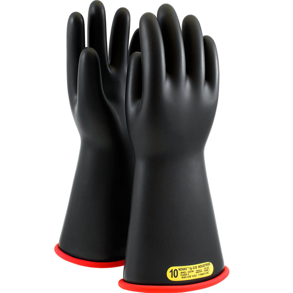 NOVAX - Class 2, 14", Straight Cuff, Black over Red