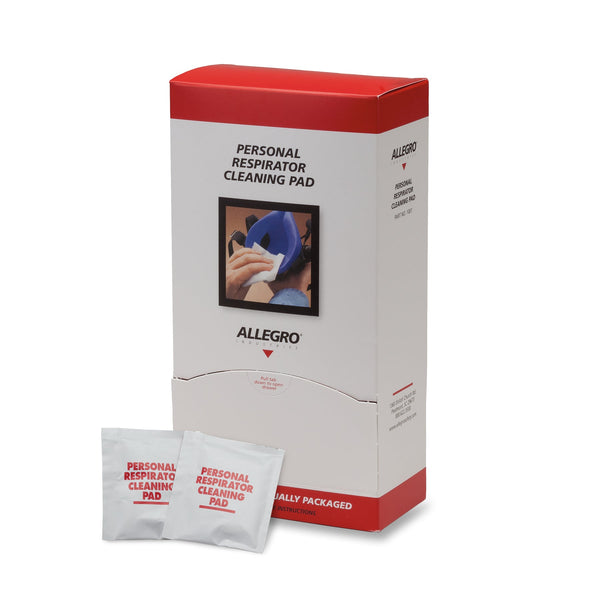 Allegro Respirator Cleaning Pads, Alcohol (100/Box)
