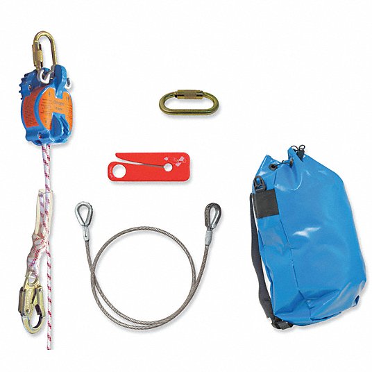 TRACTEL Rescue And Descent Device System T 200ft, Aluminum, Steel
