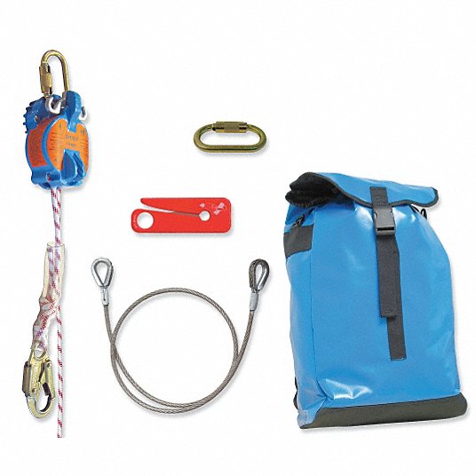 TRACTEL Rescue And Descent Device System T 600ft, Aluminum, Steel