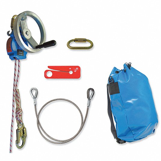 TRACTEL Rescue And Descent Device System A 200ft, Aluminum, Steel