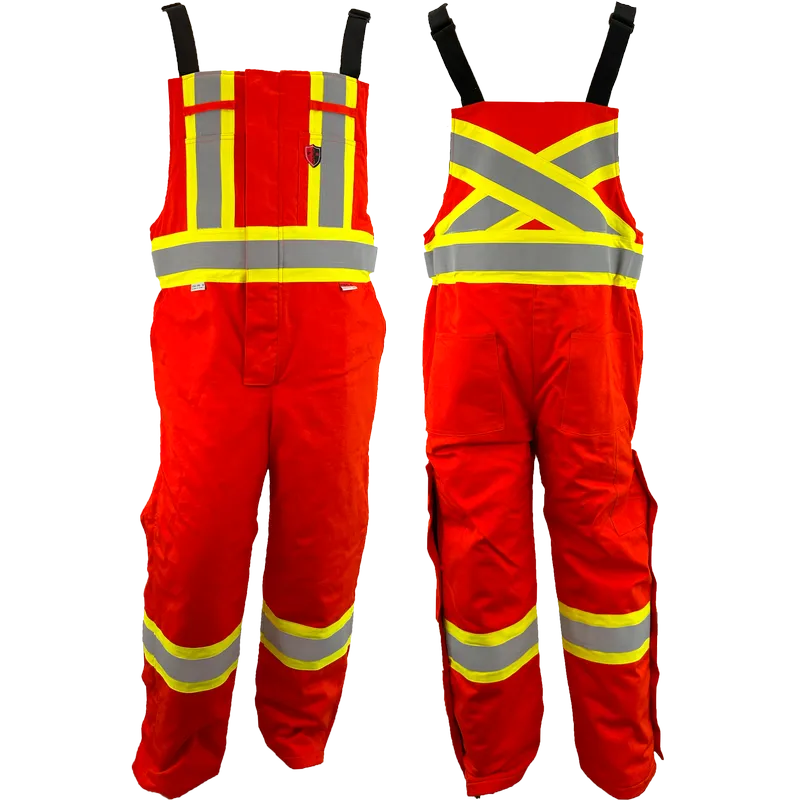FR/AR 4” Hi Vis Insulated Bibs - Atlas Workwear