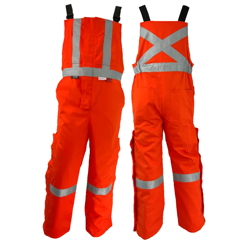FR/AR Hi Vis Insulated Bibs - Atlas Workwear