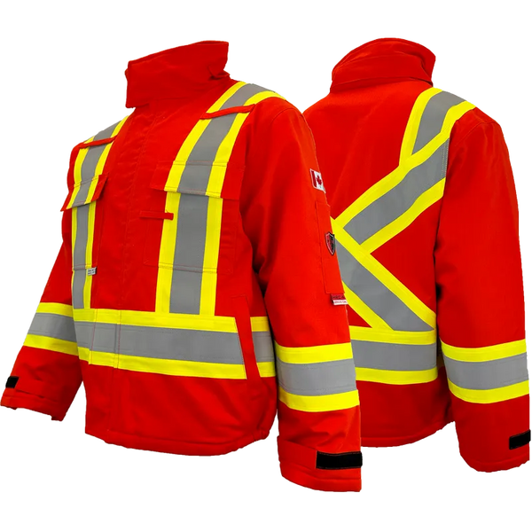 Atlas Workwear FR/AR 4” Hi Vis Bomber Jacket