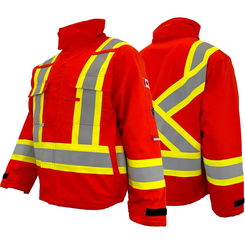 FR/AR 4” Hi Vis Bomber Jacket - Atlas Workwear