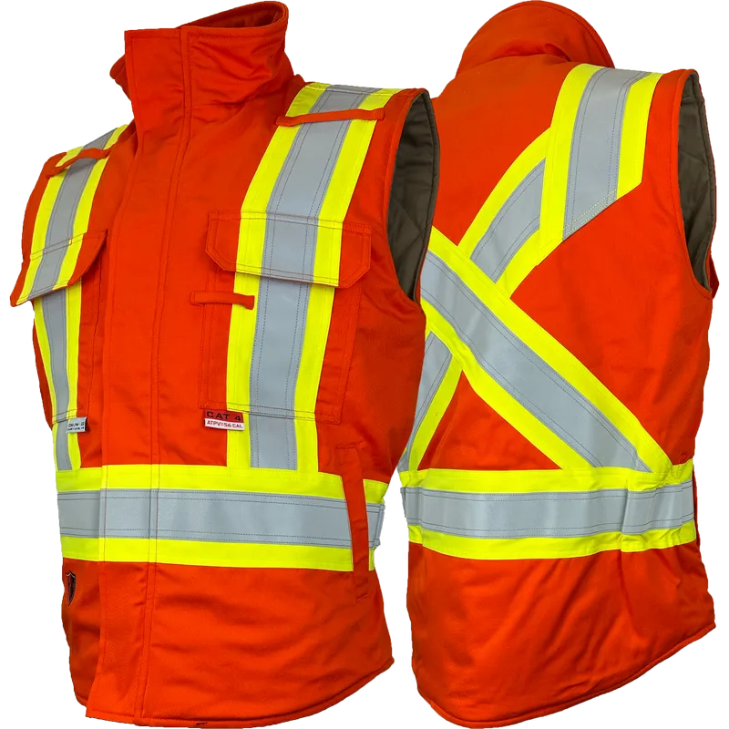 FR/AR 4” Hi Vis Insulated Vest - Atlas Workwear
