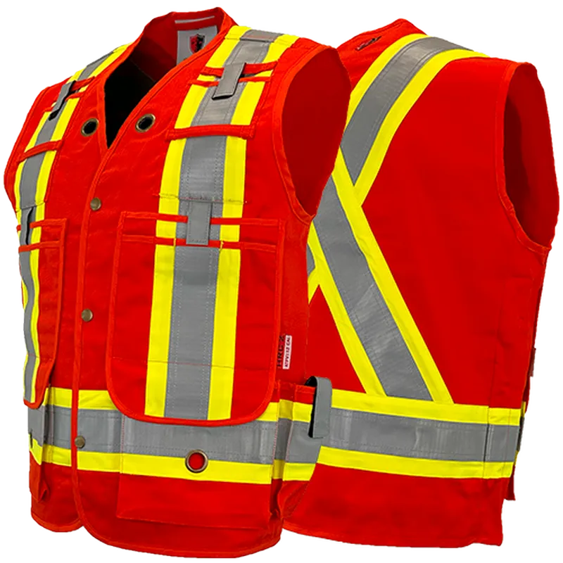 FR/AR Hi Vis Surveyor Vests - Atlas Workwear