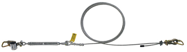3M DBI-SALA Single-Span Horizontal Lifeline For Stanchions 7403050, Galvanized Cable, 50 ft (15.2 m)