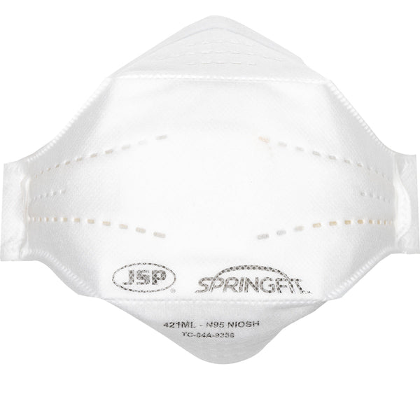 JSP Springfit - Premium N95 Flat Fold Disposable Respirator - 10 Pack