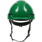 Industrial Climbing Helmet with Polycarbonate / ABS Shell, Nylon Suspension, Wheel Ratchet Adjustment and 4-Point Chin Strap Rocky