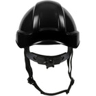 Industrial Climbing Helmet with Polycarbonate / ABS Shell, Nylon Suspension, Wheel Ratchet Adjustment and 4-Point Chin Strap Rocky