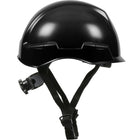 Industrial Climbing Helmet with Polycarbonate / ABS Shell, Nylon Suspension, Wheel Ratchet Adjustment and 4-Point Chin Strap Rocky