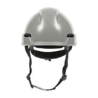 Industrial Climbing Helmet with Polycarbonate / ABS Shell, Hi-Density Foam Impact Liner, Nylon Suspension, Wheel Ratchet Adjustment and 4-Point Chin Strap Rocky