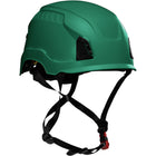 Industrial Climbing Helmet with Mips Brain Protection System for Industrial Safety Helmets, ABS Shell, EPS Foam Impact Liner, HDPE Suspension, Wheel Ratchet Adjustment and 4-Point Chin Strap Traverse