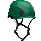Vented, Industrial Climbing Helmet, Type II, Non-MIPS, ABS Shell, EPS Liner, HDPE Suspension, Wheel Ratchet Adjustment, with 4-Point Chin Strap Traverse