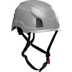 Vented, Industrial Climbing Helmet, Type II, Non-MIPS, ABS Shell, EPS Liner, HDPE Suspension, Wheel Ratchet Adjustment, with 4-Point Chin Strap Traverse
