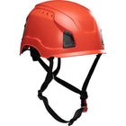 Vented, Industrial Climbing Helmet, Type II, Non-MIPS, ABS Shell, EPS Liner, HDPE Suspension, Wheel Ratchet Adjustment, with 4-Point Chin Strap Traverse