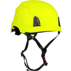 Vented, Industrial Climbing Helmet, Type II, Non-MIPS, ABS Shell, EPS Liner, HDPE Suspension, Wheel Ratchet Adjustment, with 4-Point Chin Strap Traverse