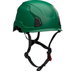 Vented, Industrial Climbing Helmet with Mips Brain Protection System for Industrial Safety Helmets, ABS Shell, EPS Foam Impact Liner, HDPE Suspension, Wheel Ratchet Adjustment and 4-Point Chin Strap Traverse