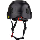Vented, Industrial Climbing Helmet with Mips Brain Protection System for Industrial Safety Helmets, ABS Shell, EPS Foam Impact Liner, HDPE Suspension, Wheel Ratchet Adjustment and 4-Point Chin Strap Traverse