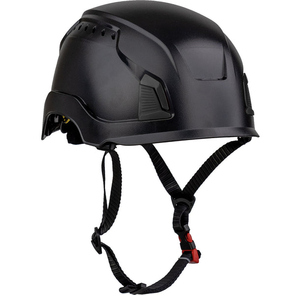 Dynamic PIP Traverse - Vented, Industrial Climbing Helmet with Mips Brain Protection System for Industrial Safety Helmets, ABS Shell, EPS Foam Impact Liner, HDPE Suspension, Wheel Ratchet Adjustment and 4-Point Chin Strap