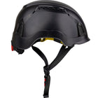 Vented, Industrial Climbing Helmet with Mips Brain Protection System for Industrial Safety Helmets, ABS Shell, EPS Foam Impact Liner, HDPE Suspension, Wheel Ratchet Adjustment and 4-Point Chin Strap Traverse