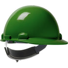 Cap Style Smooth Dome Hard Hat with HDPE Shell, 4-Point Textile Suspension and Swing Wheel-Ratchet Adjustment Dom