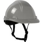 Dynamic Mont-Blanc - Type II Standard Brim Safety Helmet with HDPE Shell, 4-Point Textile Suspension, Wheel Ratchet Adjustment and 4-Point Chinstrap - HP542R-CH2