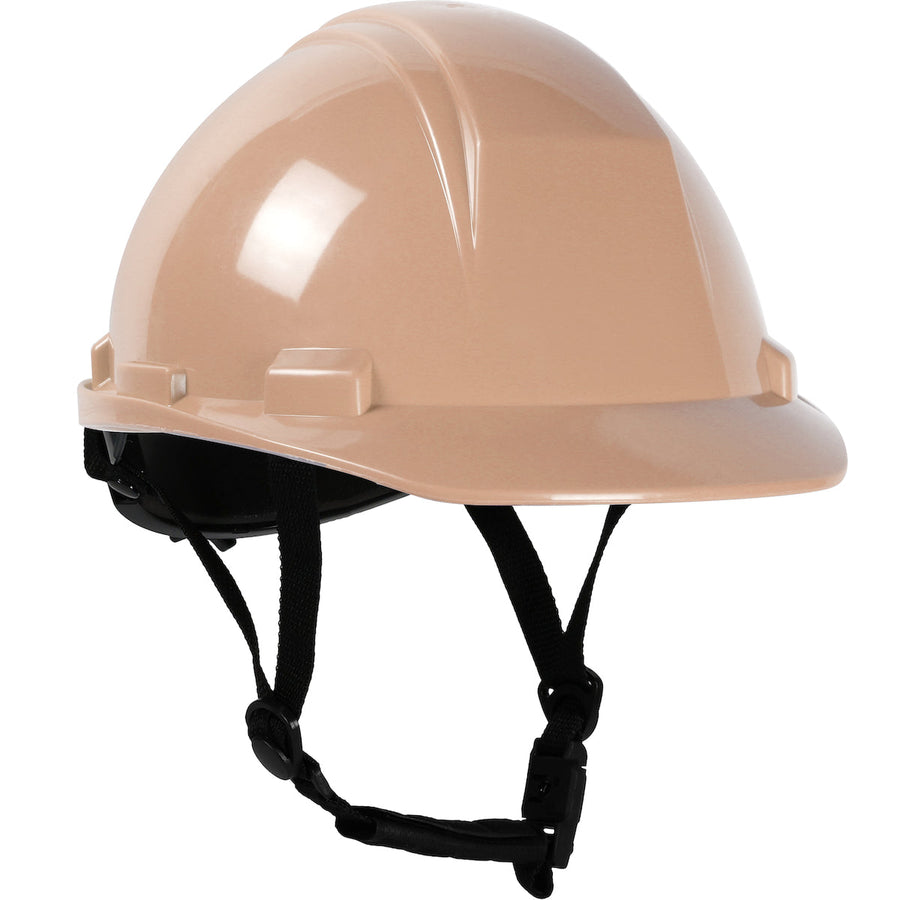 Dynamic Mont-Blanc - Type II Standard Brim Safety Helmet with HDPE Shell, 4-Point Textile Suspension, Wheel Ratchet Adjustment and 4-Point Chinstrap - HP542R-CH2