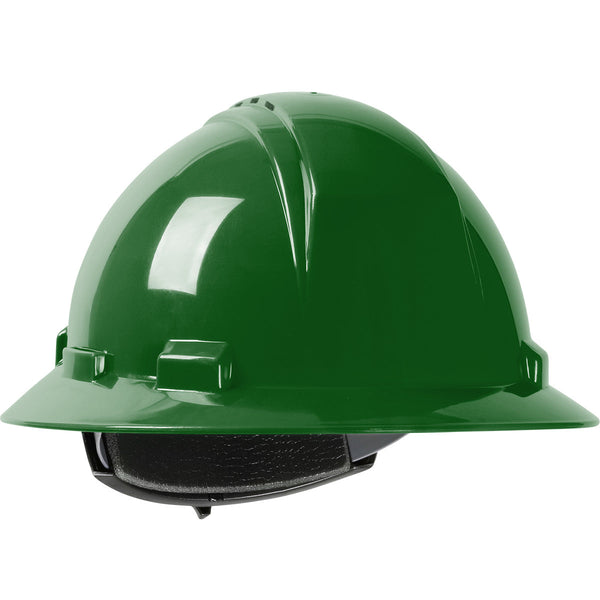 Dynamic Kilimanjaro - Vented, Full Brim Hard Hat with HDPE Shell, 4-Point Textile Suspension and Wheel Ratchet Adjustment