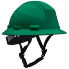 Type II Full Brim Safety Helmet with HDPE Shell, 4-Point Textile Suspension, Wheel Ratchet Adjustment and 4-Point Chinstrap Kilimanjaro