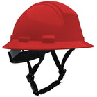 Type II Full Brim Safety Helmet with HDPE Shell, 4-Point Textile Suspension, Wheel Ratchet Adjustment and 4-Point Chinstrap Kilimanjaro