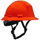 Type II Full Brim Safety Helmet with HDPE Shell, 4-Point Textile Suspension, Wheel Ratchet Adjustment and 4-Point Chinstrap Kilimanjaro