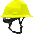 Type II Full Brim Safety Helmet with HDPE Shell, 4-Point Textile Suspension, Wheel Ratchet Adjustment and 4-Point Chinstrap Kilimanjaro