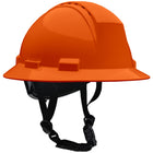 Type II Full Brim Safety Helmet with HDPE Shell, 4-Point Textile Suspension, Wheel Ratchet Adjustment Vented, With 4-Point Chinstrap Kilimanjaro