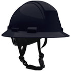Type II Full Brim Safety Helmet with HDPE Shell, 4-Point Textile Suspension, Wheel Ratchet Adjustment Vented, With 4-Point Chinstrap Kilimanjaro