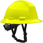 Type II Full Brim Safety Helmet with HDPE Shell, 4-Point Textile Suspension, Wheel Ratchet Adjustment Vented, With 4-Point Chinstrap Kilimanjaro