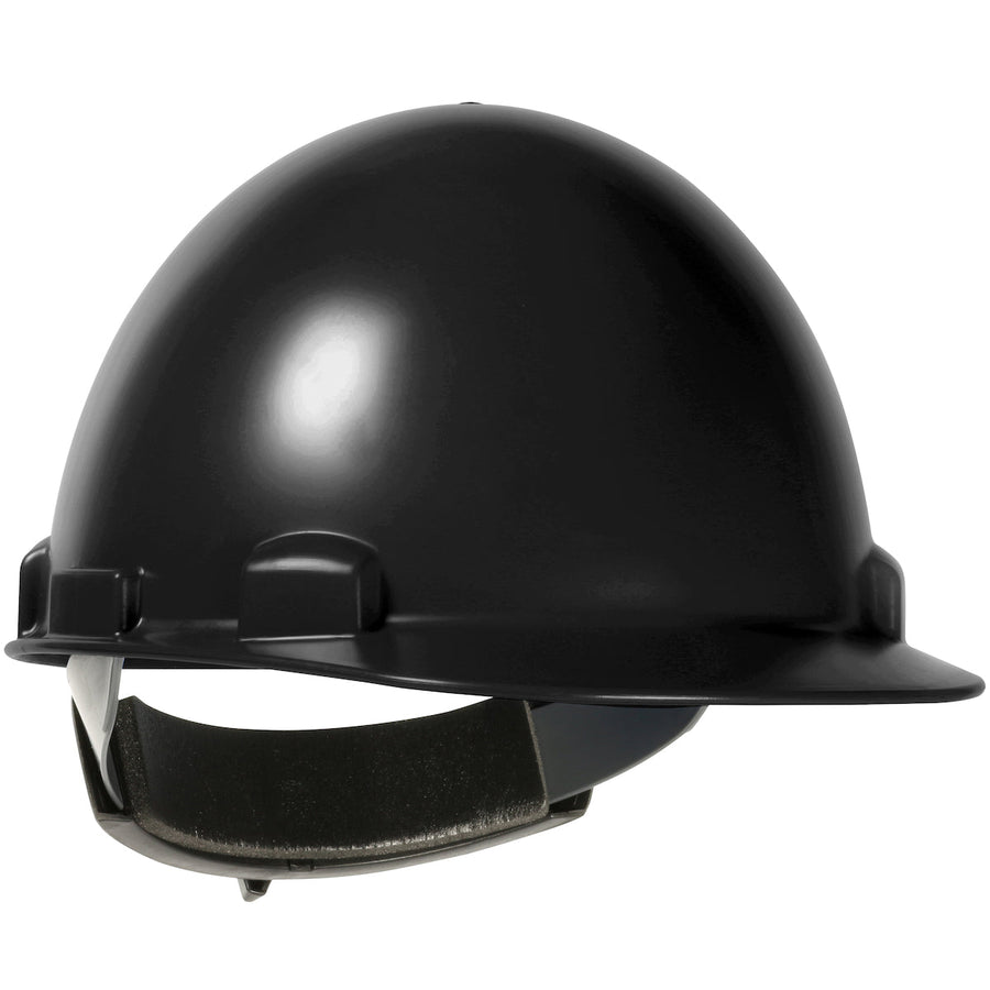 Type II, Cap Style Smooth Dome Hard Hat with ABS/Polycarbonate Shell, 4-Point Textile Suspension and Wheel Ratchet Adjustment Stromboli